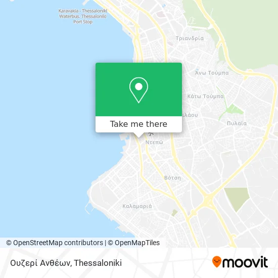 Ουζερί Ανθέων map