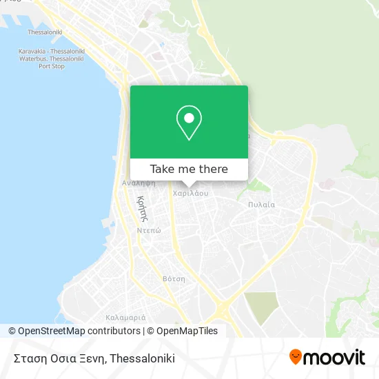 Σταση Οσια Ξενη map