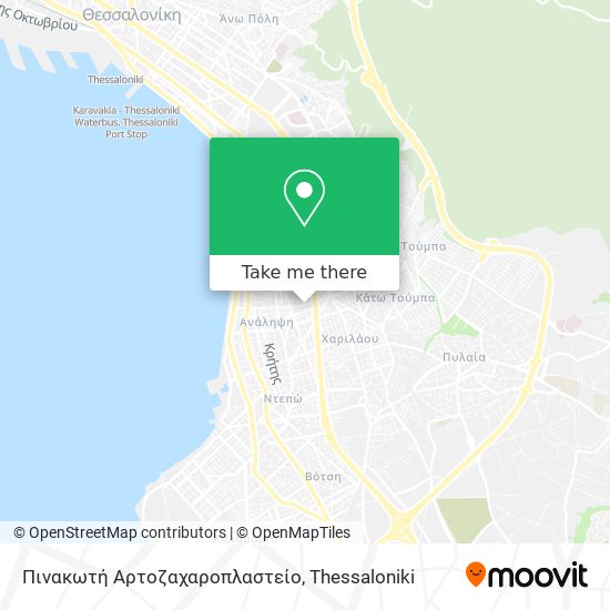 Πινακωτή Αρτοζαχαροπλαστείο map