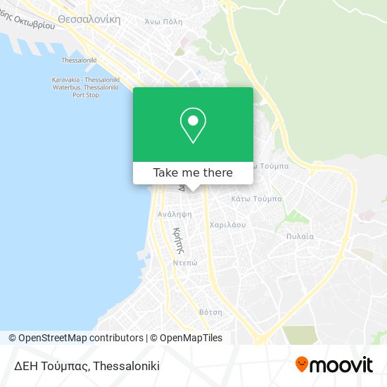 ΔΕΗ Τούμπας map