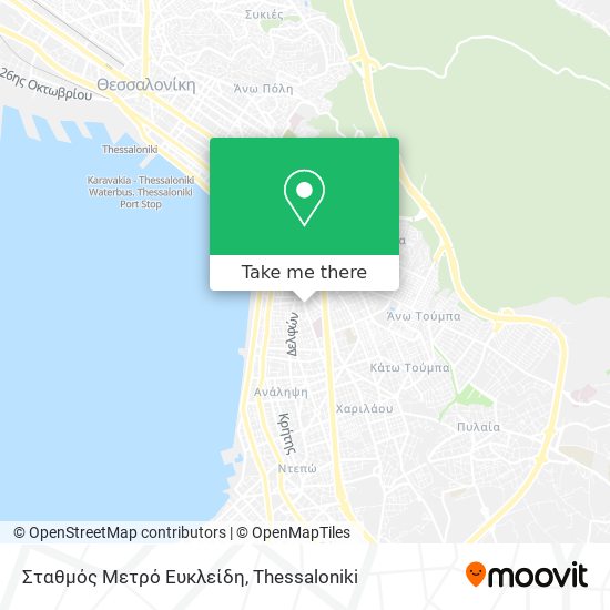 Σταθμός Μετρό Ευκλείδη map