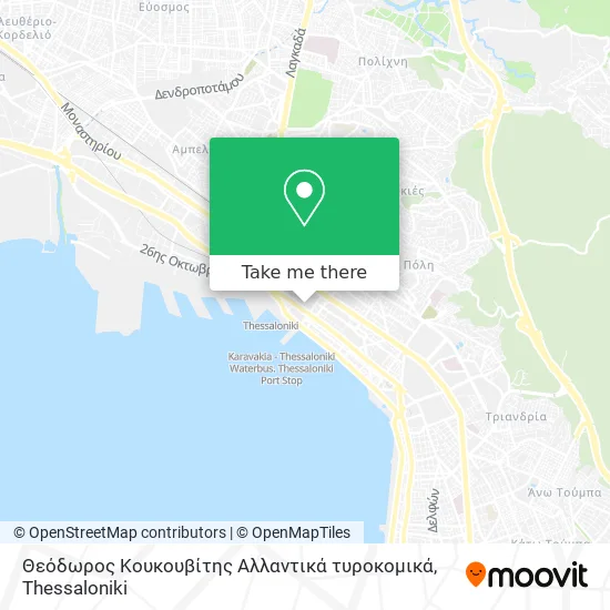 Θεόδωρος Κουκουβίτης Αλλαντικά τυροκομικά map