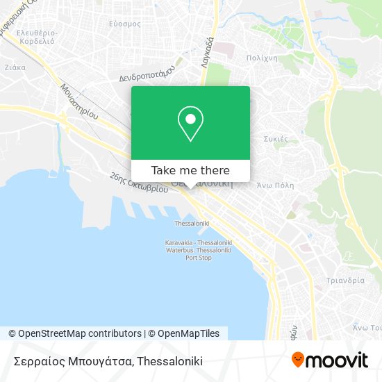 Σερραίος Μπουγάτσα map