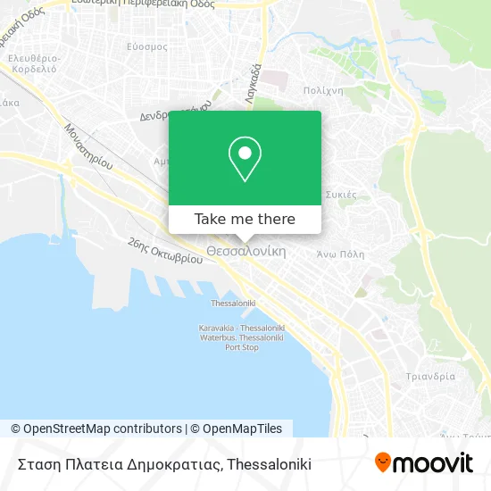 Σταση Πλατεια Δημοκρατιας map