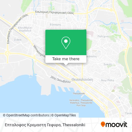 Επταλοφος Κρεμαστη Γεφυρα map