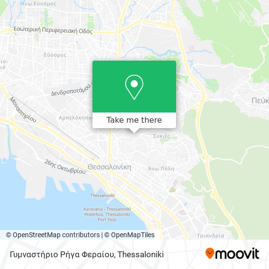 Γυμναστήριο Ρήγα Φεραίου map