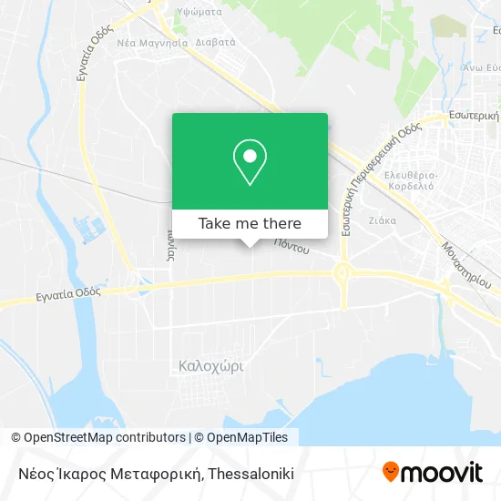 Νέος Ίκαρος Μεταφορική map