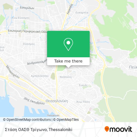 Στάση ΟΑΣΘ Τρίγωνο map