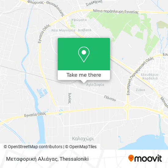 Μεταφορική Αλιάγας map