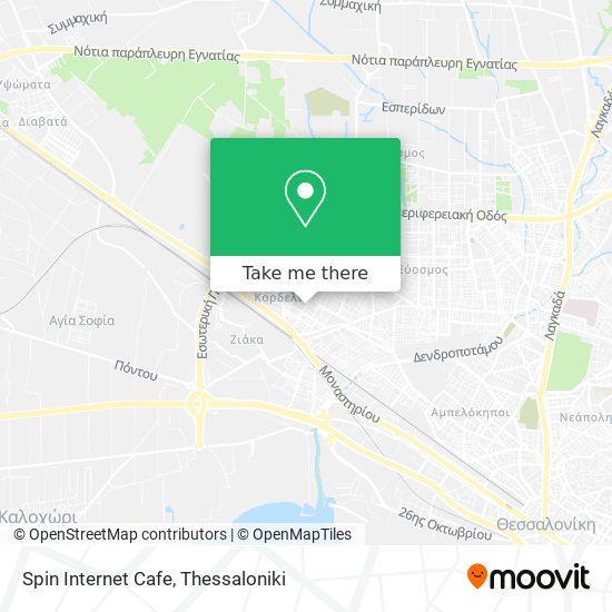 Spin Internet Cafe map