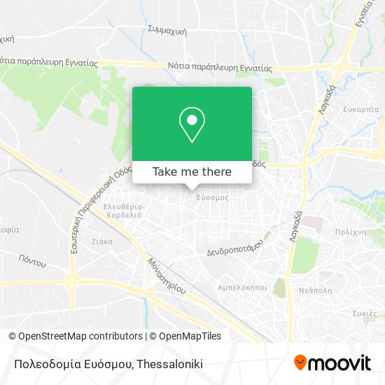 Πολεοδομία Ευόσμου map