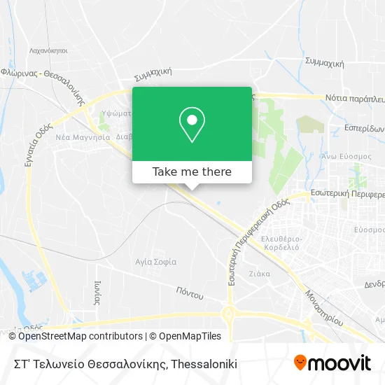 ΣΤ' Τελωνείο Θεσσαλονίκης map