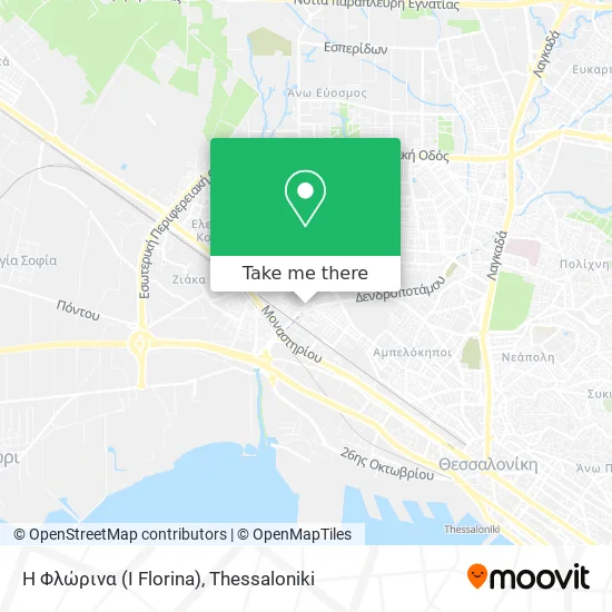 Η Φλώρινα (I Florina) map
