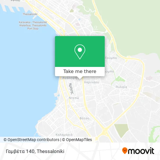 Γαμβέτα 140 map