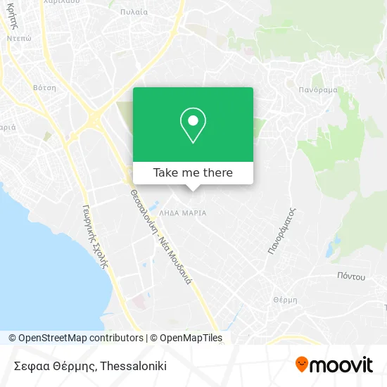 Σεφαα Θέρμης map