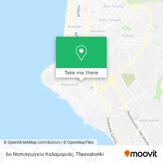 6ο Νηπιαγωγείο Καλαμαριάς map