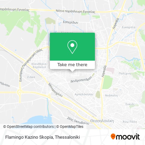 Flamingo Kazino Skopia map