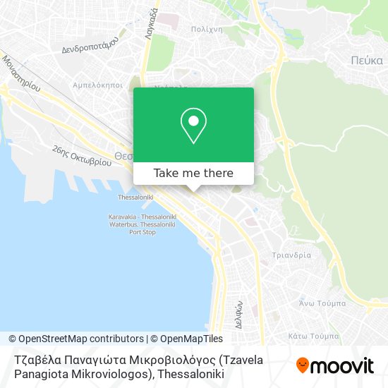 Τζαβέλα Παναγιώτα Μικροβιολόγος (Tzavela Panagiota Mikroviologos) map