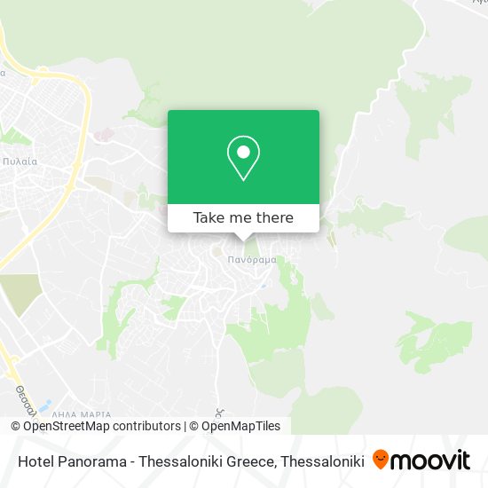 Hotel Panorama - Thessaloniki Greece map