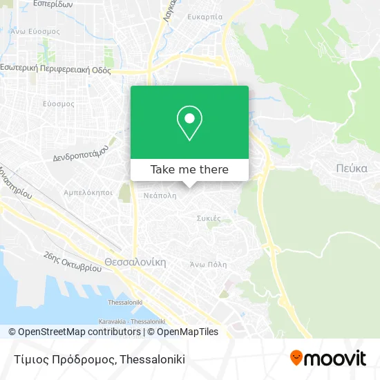 Τίμιος Πρόδρομος map