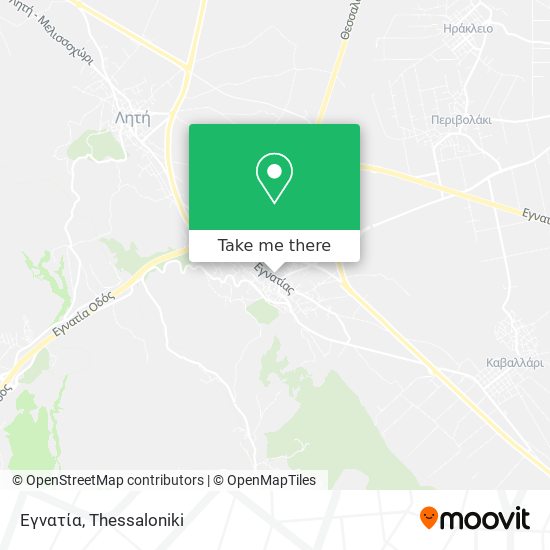 Εγνατία map