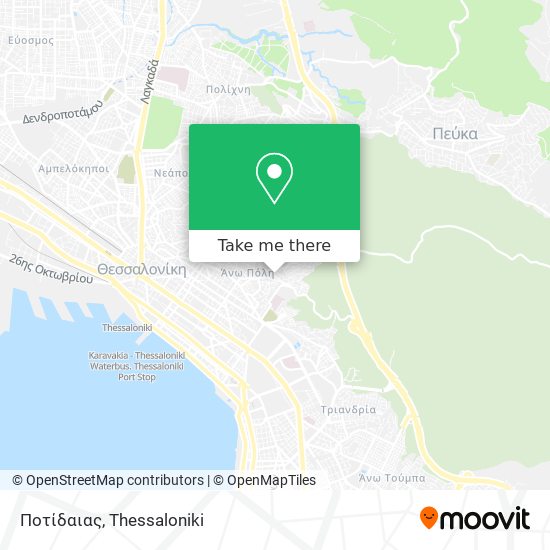 Ποτίδαιας map