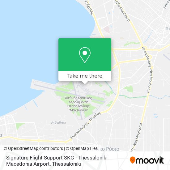 Signature Flight Support SKG - Thessaloniki Macedonia Airport map