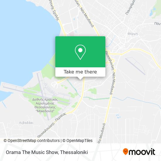 Orama The Music Show map