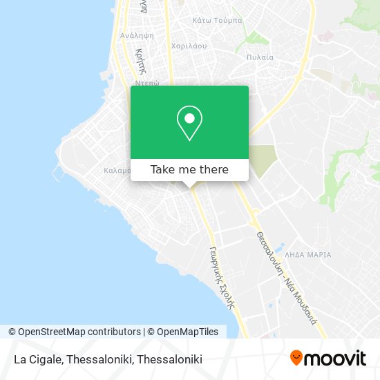 La Cigale, Thessaloniki map