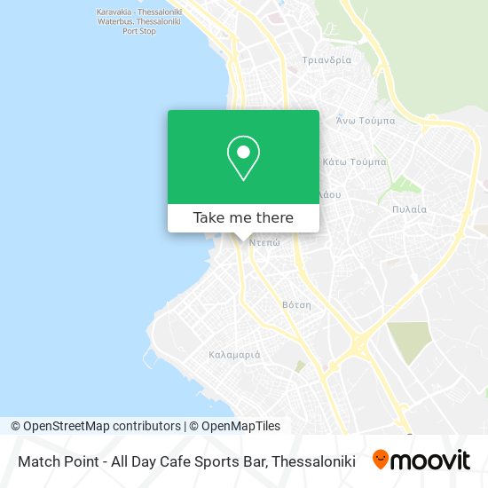 Match Point - All Day Cafe Sports Bar map