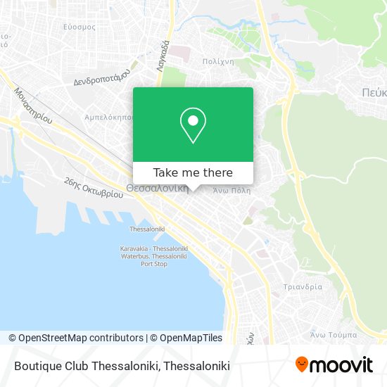 Boutique Club Thessaloniki map