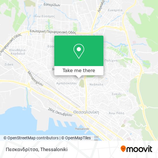 Πεσκανδρίτσα map