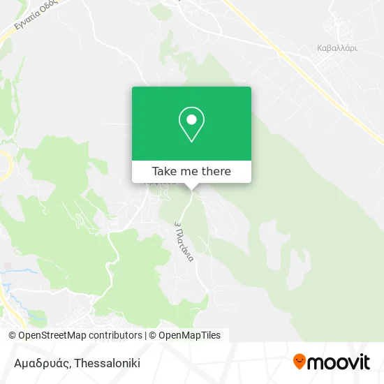 Αμαδρυάς map