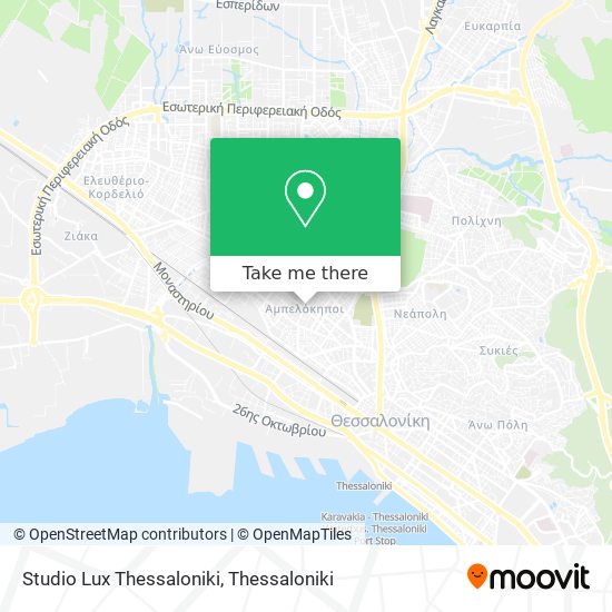 Studio Lux Thessaloniki map