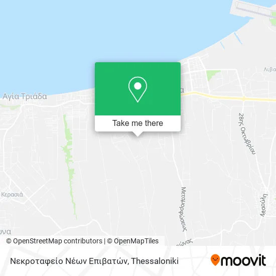Νεκροταφείο Νέων Επιβατών map