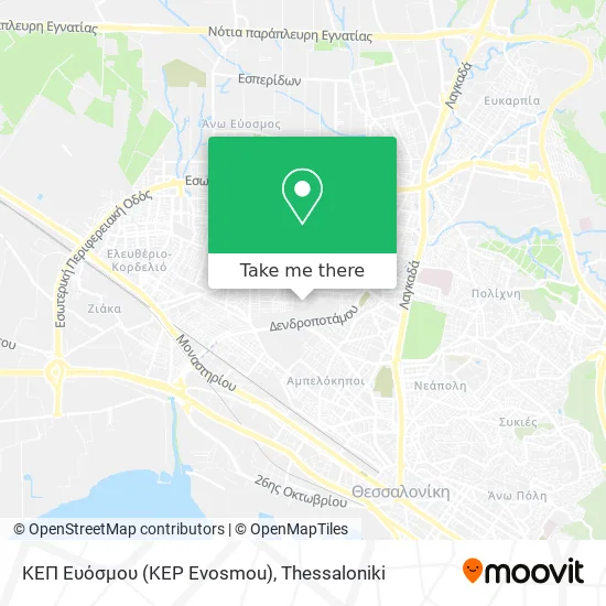 ΚΕΠ Ευόσμου (KEP Evosmou) map