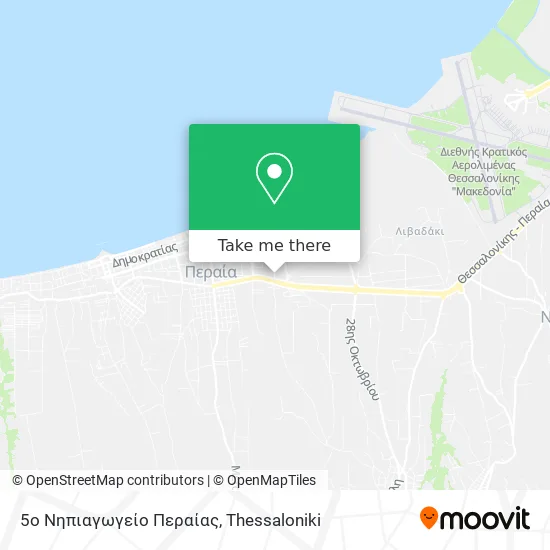 5ο Νηπιαγωγείο Περαίας map