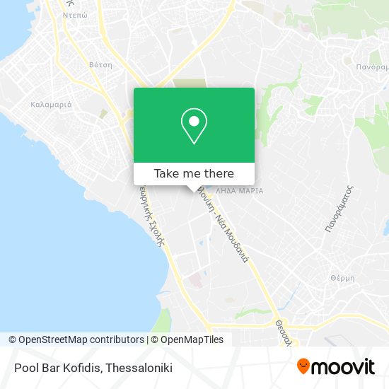 Pool Bar Kofidis map