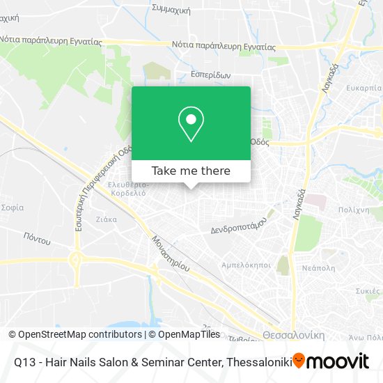 Q13 - Hair Nails Salon & Seminar Center map