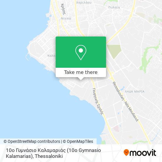 10ο Γυμνάσιο Καλαμαριάς (10o Gymnasio Kalamarias) map