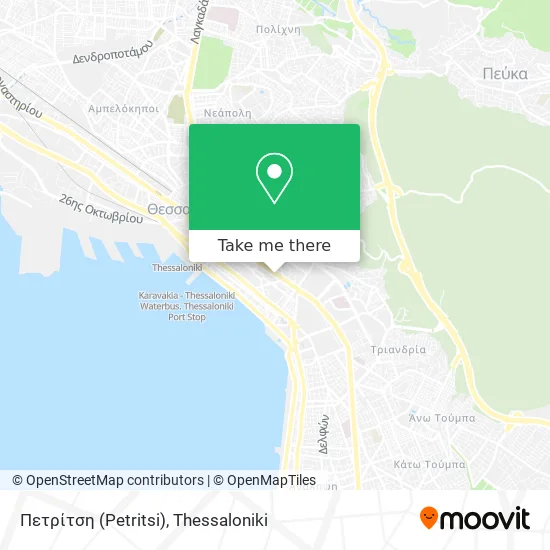 Πετρίτση (Petritsi) map
