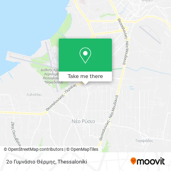 2ο Γυμνάσιο Θέρμης map