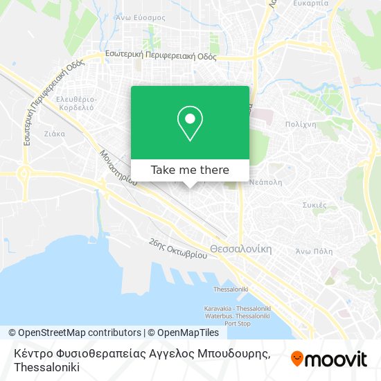 Κέντρο Φυσιοθεραπείας Αγγελος Μπουδουρης map