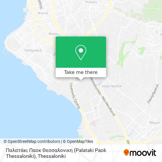 Παλατάκι Παοκ Θεσσαλονικη (Palataki Paok Thessaloniki) map