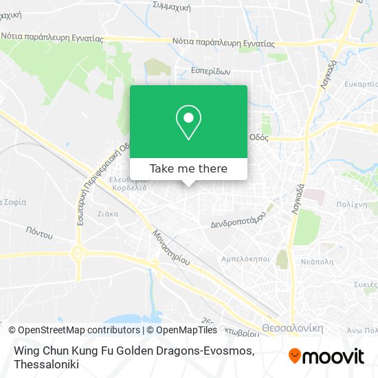 Wing Chun Kung Fu Golden Dragons-Evosmos map