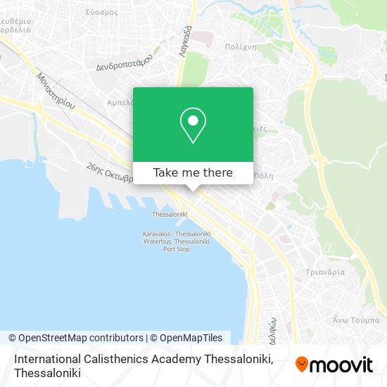 International Calisthenics Academy Thessaloniki map