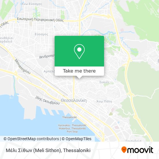 Μέλι Σίθων (Meli Sithon) map