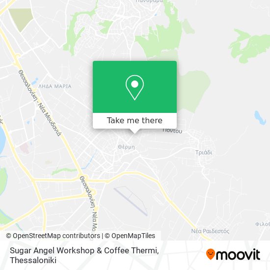 Sugar Angel Workshop & Coffee Thermi map