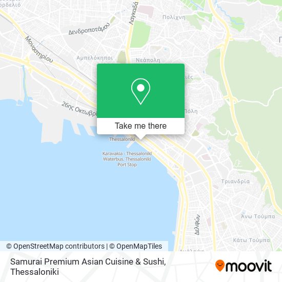 Samurai Premium Asian Cuisine & Sushi map