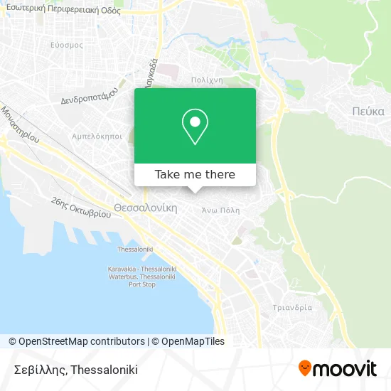Σεβίλλης map